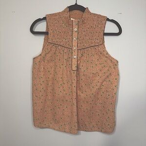 Joie Joesa Smocked Sleeveless Blouse Size S NWT Cotton Top